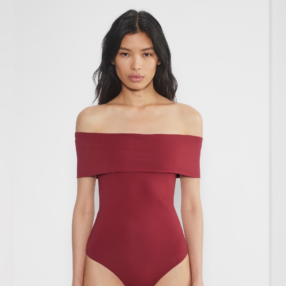 Aritzia Scarlet Off-Shoulder Bodysuit - Picture 2 of 4